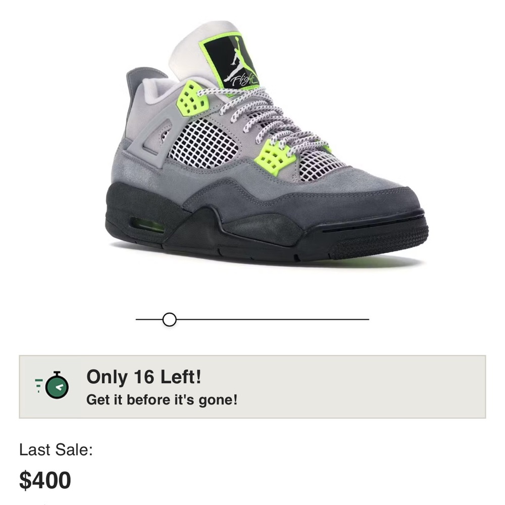 Jordan Retro 4 SE 95 Neon